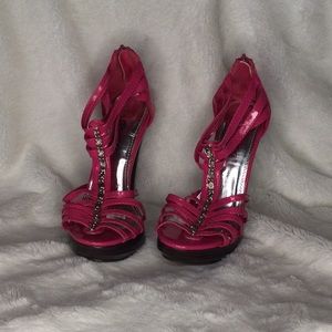 DBDK Fashion Heels Pink with Silver Accent size 6
